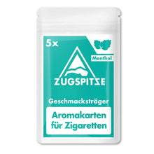 Lade das Bild in den Galerie-Viewer, ZUGSPITZE 5x Menthol Aromakarten für Zigaretten oder Tabak - Menthol aus 100% natürlicher japanischer Minze