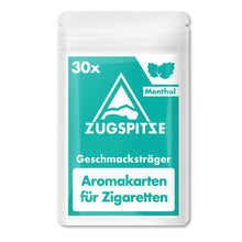 Lade das Bild in den Galerie-Viewer, ZUGSPITZE 30x Menthol Aromakarten für Zigaretten oder Tabak - Menthol aus 100% natürlicher japanischer Minze