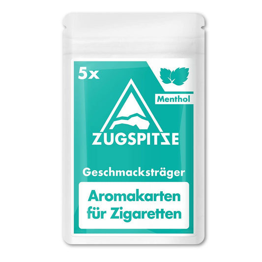 ZUGSPITZE Menthol Aromakarten 5er-Pack – Verpackungsbeutel